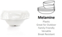 Q Squared White Ruffle Melamine Serving Bowl